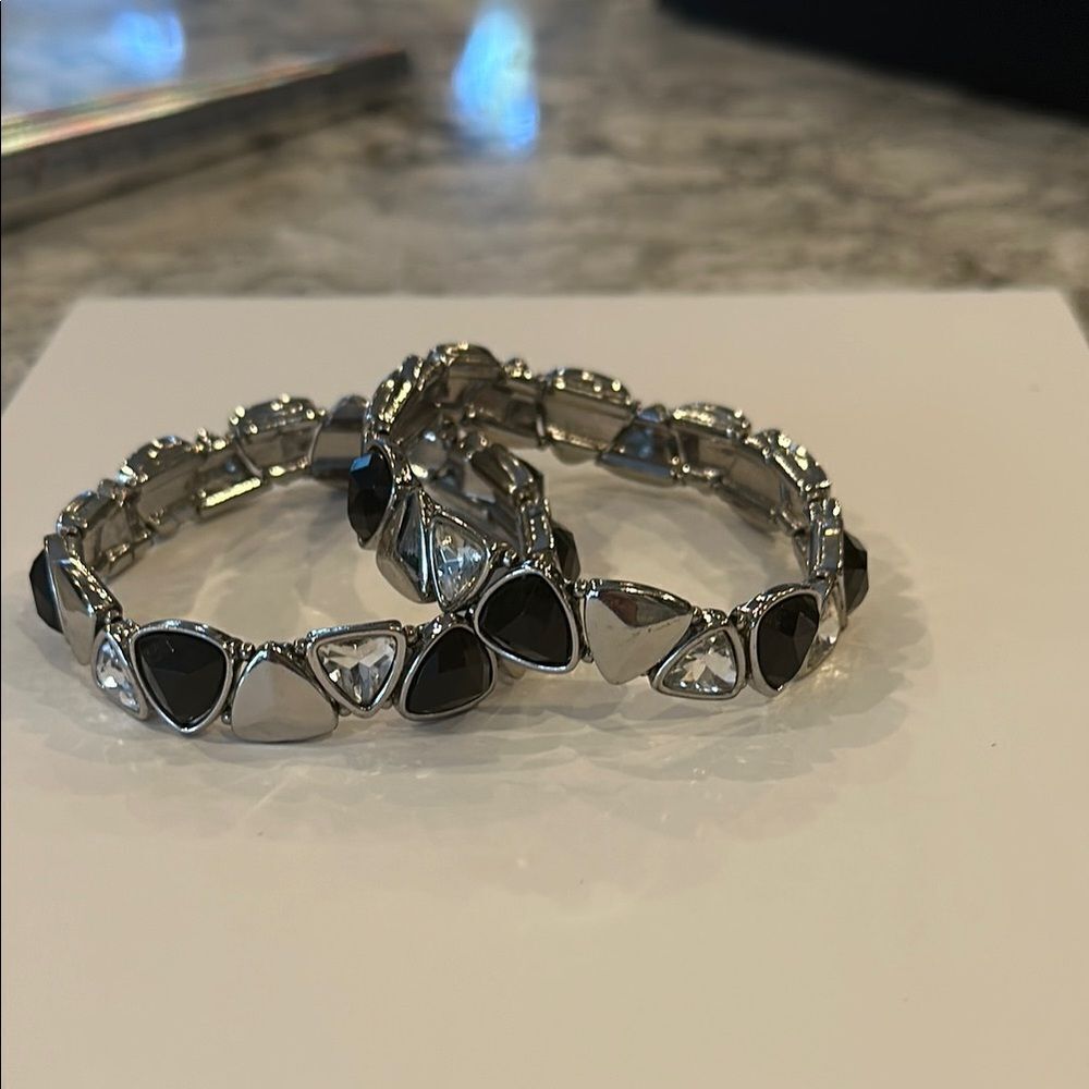 ✨ Set of Two Stackable Stretchy Bracelets - Minor Imperfection